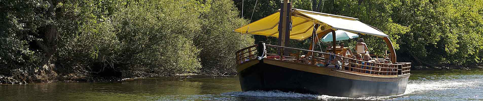 Gabare sur la Dordogne