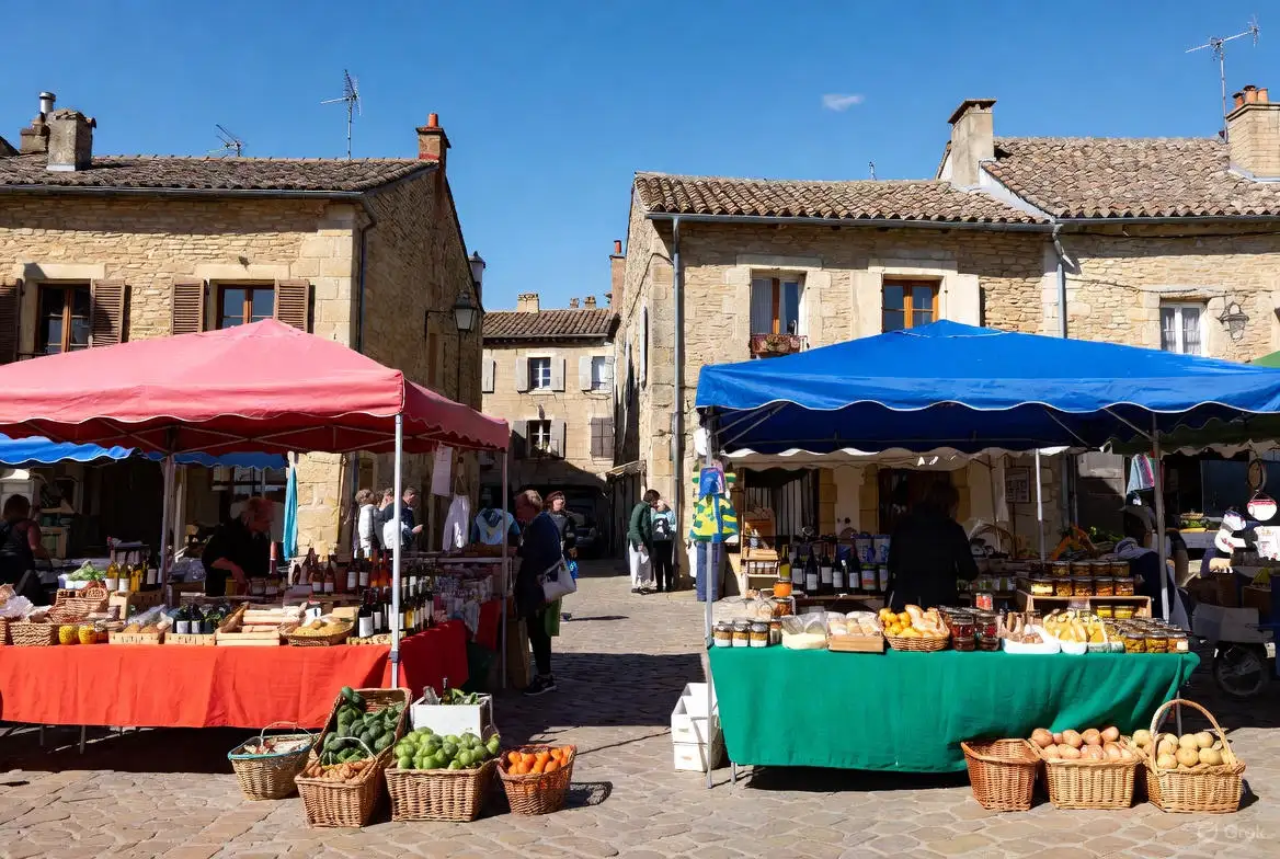 beaux marchés de la Dordogne